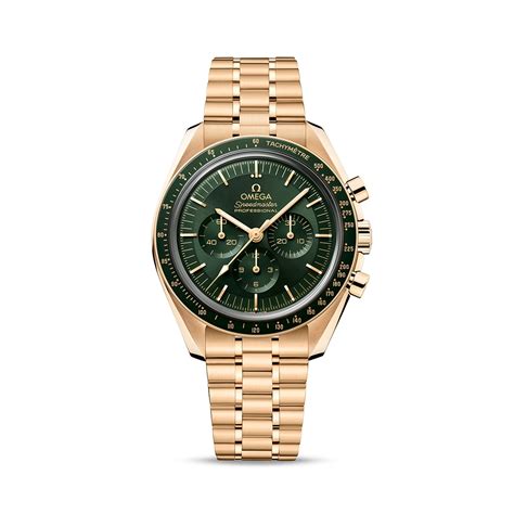 omega speedmaster green gold|omega speedmaster automatic tachymeter price.